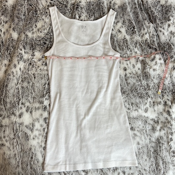 Gap White Ribbed Tank Top XS - Picture 6 of 6